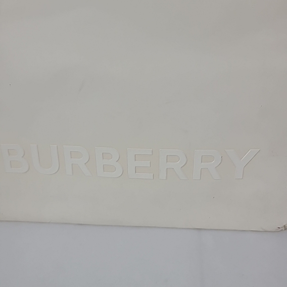 Burberry Authentic Shopping Bag Gift Tote Cloth Lined 14”X 11” X 3.5” - Picture 3 of 7